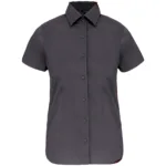Chemise coton / élasthanne manches courtes femme