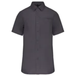 Chemise popeline manches courtes