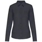 Chemise popeline polycoton entretien facile femme