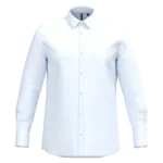 Chemise popeline polycoton sans poche entretien facile homme