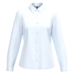Chemise popeline polycoton sans poche entretien facile femme