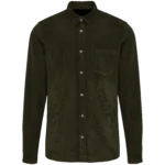 Chemise manches longues en velours homme