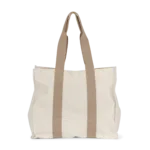 Grand sac shopping à soufflet recyclé