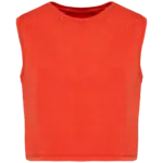 T-shirt écoresponsable  crop sans manche femme