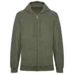 Sweat-shirt écoresponsable en éponge zippé à capuche homme