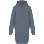 Robe sweat-shirt écoresponsable à capuche femme