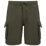Short cargo écoresponsable délavé French Terry homme