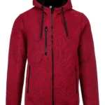 Veste à capuche chinée homme