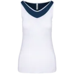 Débardeur de padel bicolore femme