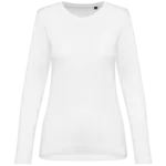 T-shirt Supima® col rond manches longues femme