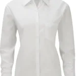 Chemise femme popeline polycoton manches longues