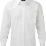 Chemise homme popeline polycoton manches longues
