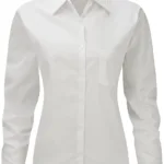 Chemise femme popeline pur coton manches longues