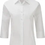 Chemise fittée femme manches 3/4