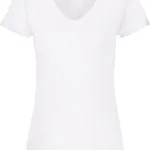 T-shirt femme col v Valueweight (61-398-0)