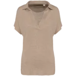 Polo en lin femme