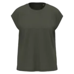 T-shirt écoresponsable sans manches à épaulettes femme