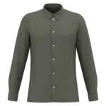 Chemise écoresponsable délavée en maille piquée homme