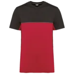 T-shirt bicolore écoresponsable manches courtes unisexe