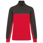 Sweat-shirt écoresponsable col zippé unisexe