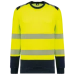 Sweat-shirt de sécurité recyclé col rond unisexe