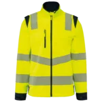 Veste softshell de sécurité recyclée avec manches détachables unisexe