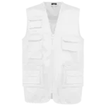 Gilet polycoton multipoches doublé unisexe