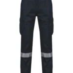 Pantalon cargo unisexe avec bas élastiqué et bande réfléchissante